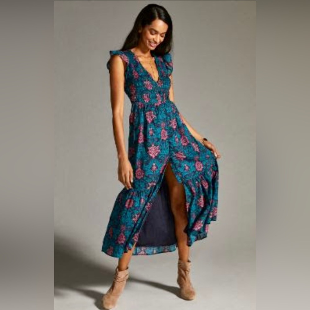 Anthropologie Peregrine Midi Dress